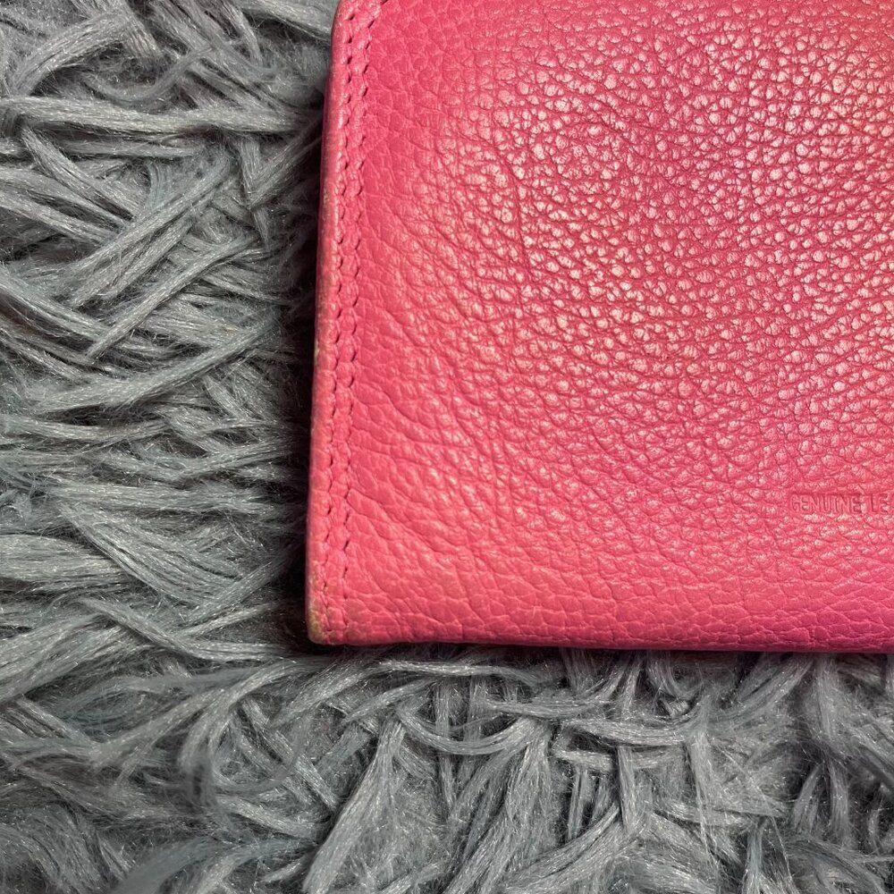 Vintage Genuine Leather Pink Wallet - Picture 5 of 6